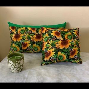 New Sunflower Throw Pillows Set